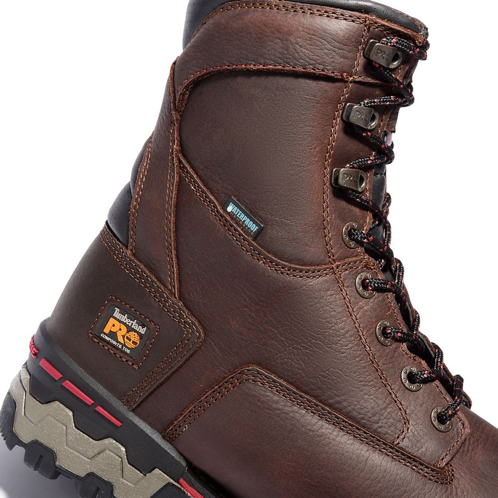 Botas de Trabajo Timberland Hombre Pro® Boondock 8\" Comp Toe Marrones - Chile BEX-082541